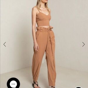 ALC Tan Tank & Trousers Set